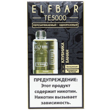 Вейп Elf Bar TE5000 Клубника Банан 20 мг 550 mAh Одноразовый 5000 тяг