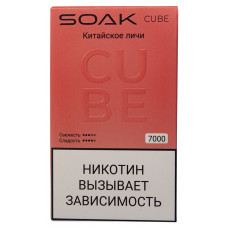 Вейп SOAK CUBE White 7000 Chinese Lychee Китайское Личи Одноразовый