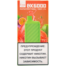 Вейп IMNS Bar BX 6000 тяг Маракуйя Гуава 550 mAh Перезаряжаемый Одноразовый