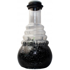 Колба Amy Deluxe 630 glass-psmbk-bk Прозрачно-черная h=30 см
