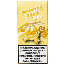 Вейп Monster Bars 6000 тяг Vanilla Custard Ванильный Заварной Крем 500 mAh 12 мл Одноразовый