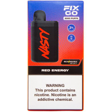 Вейп Nasty Fix Go 3000 тяг Red Energy 2% 500 mAh Одноразовый