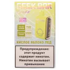 Вейп Geekbar PULSE 12000 Кислое Яблоко Лед