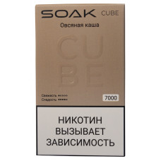 Вейп SOAK CUBE White 7000 Oatmeal Овсяная Каша Одноразовый