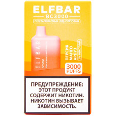 Вейп Elf Bar BC3000 Персик Манго Арбуз 20 мг 650 mAh Одноразовый