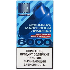 Вейп Dabbler 6000 тяг Черника Малина Лимонад 2% 14 мл 550 mAh Одноразовый