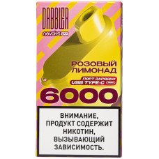 Вейп Dabbler 6000 тяг Розовый Лимонад 2% 14 мл 550 mAh Одноразовый